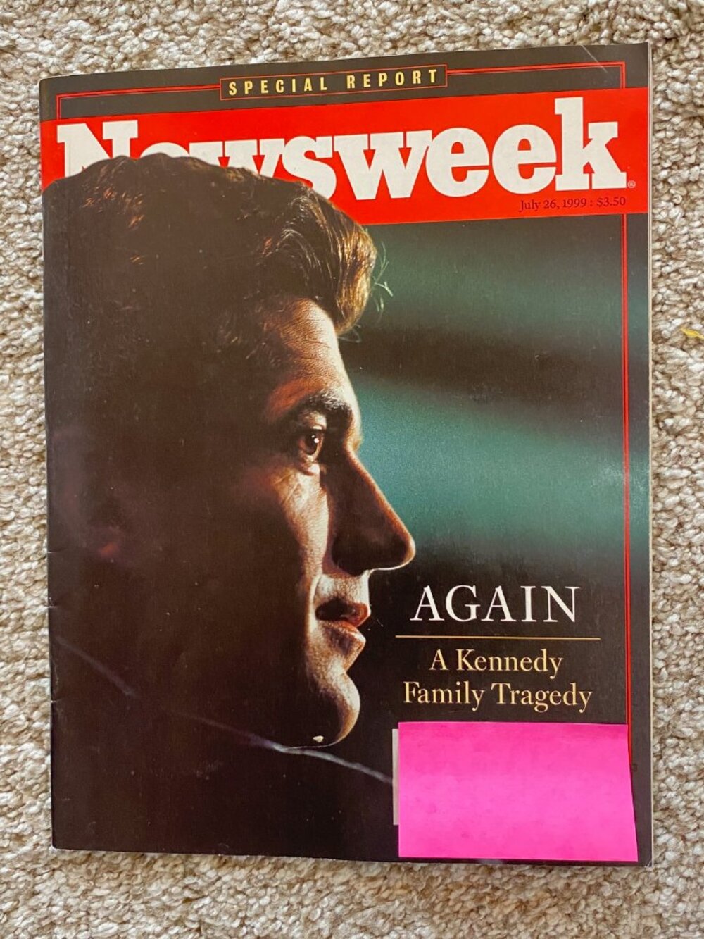 Newsweek Magazine July 26, 1999 John F. Kennedy Jr. Death- Special Edition